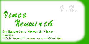 vince neuwirth business card